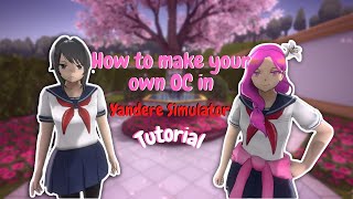 How to make your own OC in Yandere Simulator ♡ READ PINNED COMMENT [upl. by Prisca109]