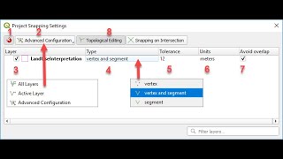 How to set the QGIS snapping options in QGIS 3 [upl. by Tadeo]