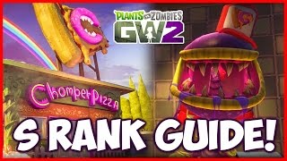 Chomper Pizza Delivery Badge S RANK Guide  Tips  Plants vs Zombies Garden Warfare 2 [upl. by Nyliuqcaj]