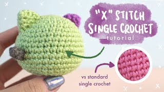 FOR BEGINNERS How to Single Crochet Cross Stitch [upl. by Eibba]