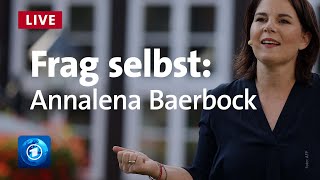 Annalena Baerbock Grüne antwortet auf Eure Fragen  Frag selbst 2021 [upl. by Stelu472]