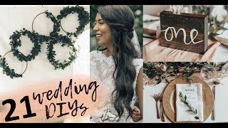 21 Wedding DIYs  Pinterest inspired DIY wedding decor ideas [upl. by Moser101]