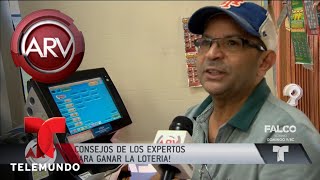 Consejos de los expertos para ganar la lotería  Al Rojo Vivo  Telemundo [upl. by Gorden]