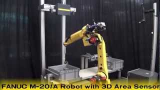 FANUC Bin Picking Robot with New iRVision 3D Area Sensor  FANUC Robotics [upl. by Toddie]