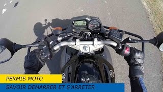 Permis moto  Démarrer une moto [upl. by Colp]