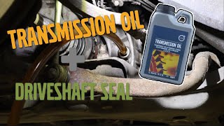 How to change transmission oil  driveshaft seal on a manual M66M56 Volvo V70S60S80XC90 P2 [upl. by Ainegue]