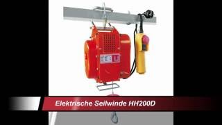 HH200D Elektrische Seilwinde 220 kg Hebeleistung [upl. by Shoshana]