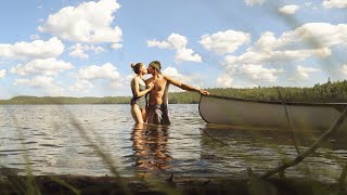 ESCAPE TO PARADISE 5 Day Backcountry Canoe Trip  TURQUOISE lake in Canada Fish Sanctuary amp Moose [upl. by Aldis]