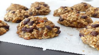 GALLETAS DE AVENA  PLATANO VEGANAS [upl. by Joline]