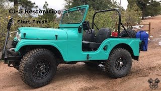 1965 Jeep CJ5 Restoration Full Video [upl. by Eeralav]