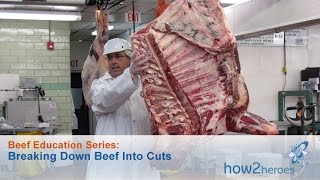 Breaking Down Beef Into Cuts Beef Education Butcher Series [upl. by Pip]