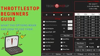 Throttlestop Guide for Beginners  All Throttlestop Settings Explained [upl. by Anerrol]