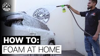 How To Foam Wash Without A Pressure Washer  Chemical Guys [upl. by Melli373]