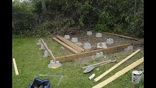 Amateur Shed Build Part 2 The Foundation [upl. by Coster]