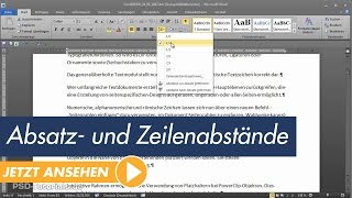 Microsoft Word Tutorial Absatz und Zeilenabstände [upl. by Tani434]