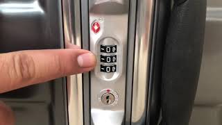 How to reset lock on Samsonite DLX Cruisair [upl. by Solracesoj212]