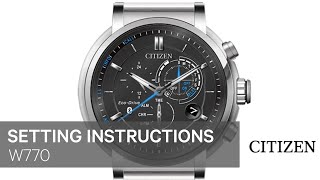 Citizen Watch Setting Instructions — W770 [upl. by Odlanyer]