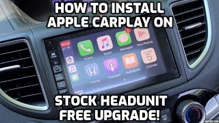 How To Install Apple Carplay on Stock Headunit 2015 2016 Honda CRV EX EXL No Navigation [upl. by Nossaj]