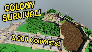 3000 COLONISTS SMASHED  Breaking the Game  Colony Survival Giant Castle 16 [upl. by Nancee]