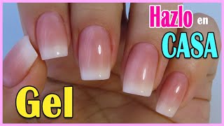 👉 Aprende a hacer Uñas de GEL BABY BOOMER en CASA 💓PRINCIPIANTES paso a paso Micro extensiones GEL [upl. by Rupert]