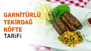 Garnitürlü Tekirdağ Köfte Nasıl Yapılır  Tekirdağ Köftesi Tarifi [upl. by Lita]