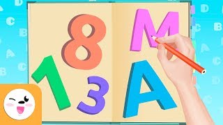 Learning to write  Numbers and letters for kids [upl. by Duff]