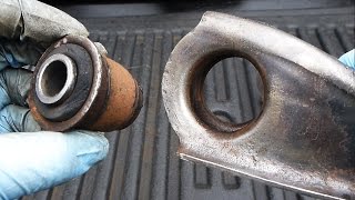 How to Replace Control Arm Bushings EASY [upl. by Ardnaiek]