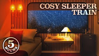 Cosy Sleeper Train on a Rainy Evening  Relaxing Background Noise Ambience for Study  Sleep [upl. by Avigdor]