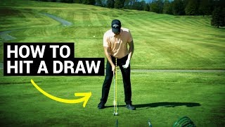 How To Hit A Draw In Golf Easy Drill [upl. by Eniliuqcaj]