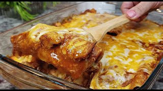 CHICKEN ENCHILADAS  Cheesy Enchiladas Made Easy  ENCHILADA SAUCE RECIPE [upl. by Oflodur]