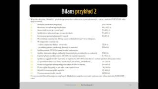 12 Bilans przykład nr 2 [upl. by Naashar]