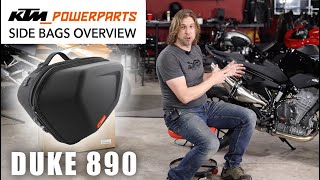 KTM Duke 890 Side Bags Install amp Overview Plus Hidden Feature [upl. by Richers729]