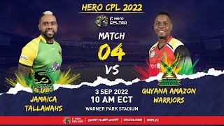 LIVE  Jamaica Tallawahs vs Guyana Amazon Warriors  CPL 2022 [upl. by Mara638]