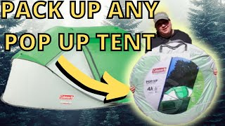 Easy Way to Fold ANY Pop Up Tent  Pop Up Tent Fold Away  Pop Up Tent Fold Down Pop Up Tent Pack Up [upl. by Leksehcey]