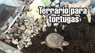 Como hacer Terrario para tortugas  Casa para tortugas [upl. by Ciapha]