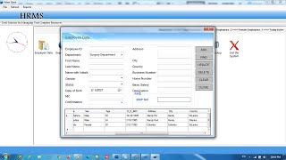 Human Resource Management System HRMS Source Code in c [upl. by Anastas829]