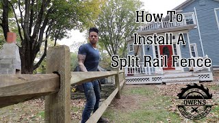 How To Install A Split Rail Fence [upl. by Ynnob]