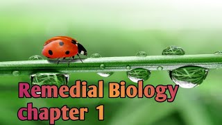 remedial biology chapter 1 [upl. by Ehcnalb]