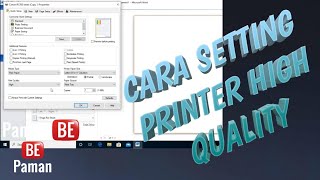 Cara Setting Printer High Quality  Canon Series [upl. by Red]