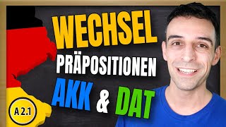 Wechselpräpositionen Dativ und Akkusativ  German TwoWay Prepositions [upl. by Cresa]