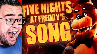 Reacting to FIVE NIGHTS AT FREDDYS SONG FNAF [upl. by Rashidi963]