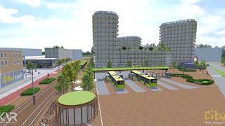 Nieuwegein VR impressie stationsgebied City Nieuwegein [upl. by Remy]