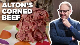 Alton Browns Corned Beef Recipe  Good Eats  Food Network [upl. by Aihn]