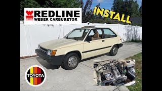 Toyota Tercel Weber 3236 Carburetor Install [upl. by Hammond]