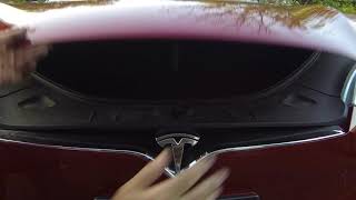 Tesla Model S Frunk Manual Release [upl. by Sharla]