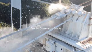 Arecibo Observatory  drone and ground view during the collapse amp precollapse historical footage [upl. by Barron457]