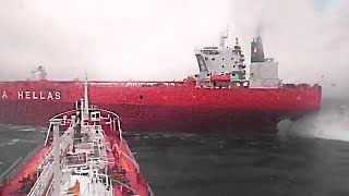 30 Biggest Ship Collisions and Mistakes Caught On Camera [upl. by Yelad]