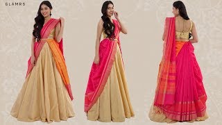 How To Drape Your Saree With A Lehenga  Silk Saree Hack [upl. by Caassi]