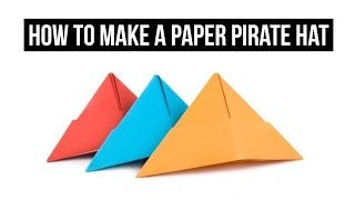 How To Make a Paper Pirate Hat  EASY [upl. by Calandria]