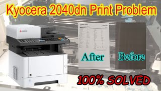 Kyocera 2040dn Print problem [upl. by Ecidnacal704]